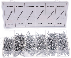 ZESTAW NIT NITÓW NITY ALUMINIOWE ZRYWALNE 400 SZT TA4096
