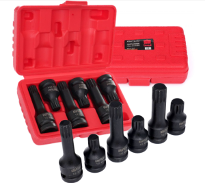 NASADKI UDAROWE 1/2" 6 szt. 12 - kątne M14 M16 M18 WALIZKA KD11761