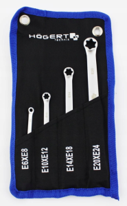 KLUCZE OCZKOWE TORX E6-E24 4 ELEM. HT1W590 