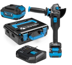 Szlifierka kątowa z reg. prędkości obrotowej zestaw 125mm 18V HT2E282-B24AG