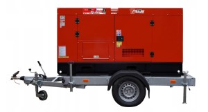 AGREGAT GENERATOR PRĄDOTWÓRCZY SDG60000S 60kVA NA PRZYCZEPIE