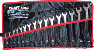 Klucze płasko-oczkowe 16el. KD10922