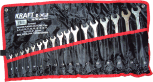 Klucze płasko-oczkowe 17el. KD10923