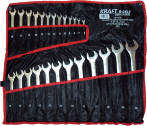 Klucze płasko-oczkowe 25el. KD10930