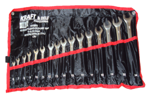 Klucze płasko-oczkowe 16el. KD10932