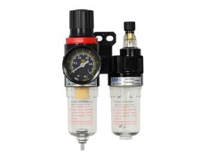 Reguktor z filtrem powietrza + odwadniacz 1/4" Geko G01176