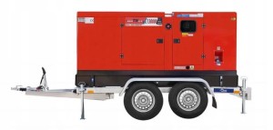 AGREGAT GENERATOR PRĄDOTWÓRCZY SDG130000 Silent 130 KVA Na Przyczepie Transportowej