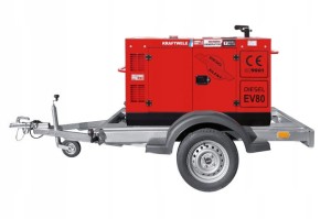 AGREGAT Z PRZYCZEPĄ GENERATOR NA PRZYCZEPIE SDG 18 KVA