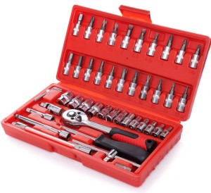 Zestaw narzędzi 46el. klucze nasadowe KD10525