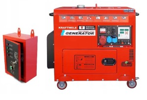 AGREGAT GENERATOR PRĄDOTWÓRCZY SDG9800S 9,8KW WYCISZONY ATS Double tank