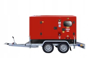 AGREGAT PRĄDOTWÓRCZY DIESEL WYCISZONY 100KVA SDG100000Silent Przyczepa