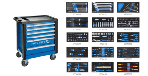 Szafka wózek z narzędziami 214 el. HOGERT HT7G056