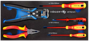 Zestaw narzędzi wkład EVA śrubokręty 1000V ściągacz izolacji HT7G141