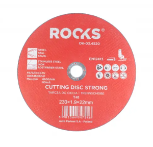 Tarcza do cięcia metalu INOX STRONG 230X1,9X2 Rooks OK-03.4520