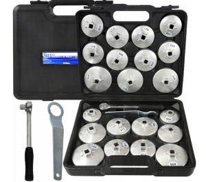 Klucze nasadowe nasadki talerze do filtrów oleju z grzechotką 23el. G10402