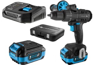 Wkrętarka wiertarka zestaw akumulatorowa 4Ah 18V walizka HT2E246-B14DD