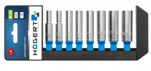 Zestaw kluczy nasadowych długich Hoegert Technik HT1A886