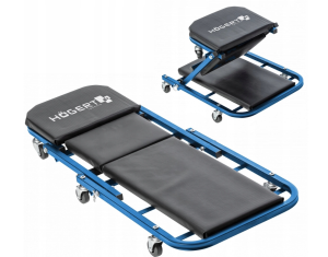 Leżanka stołek Warsztatowa z Funkcją Siedziska 2 w 1 Kółka Obrotowe HT7G563