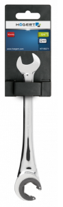 Klucz oczkowy otwarty półotwarty z grzechotką 10 mm HT1R071