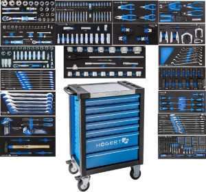 SZAFKA WÓZEK Z NARZĘDZIAMI 390 ELEMENTÓW HT7G572 + DUŻY