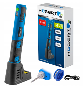 Lutownica akumulatorowa 4V 1500mAh 8W Hogert HT2C315