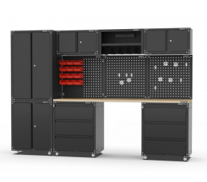 Zestaw mebli warsztatowych szafka szafa meble rms black, 36 cz. OK-01.3212