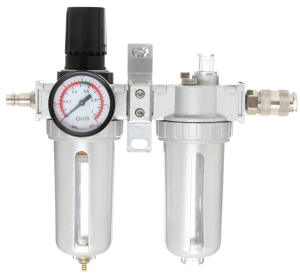 Reduktor powietrza z odwadniaczem filtr 1/4", naolejacz