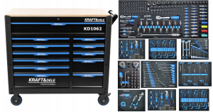 Wózek Szafka Warsztatowa Narzędziowa 501 Elementów Z Wyposażeniem KD1062