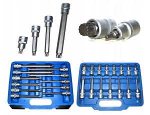 KLUCZY NASADOWE KLUCZE NASADKI SPLINE ZESTAW 26szt 1/2'' S-SS2612