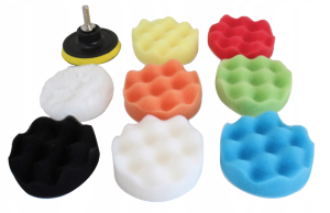 GĄBKI POLERSKIE NA WIERTARKĘ 80MM – 9 ELEM. S-9PS80