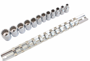 NASADKI KLUCZE NASADOWE ZESTAW 12-KĄTNE CALOWE 1/4" ASTA A-IN222