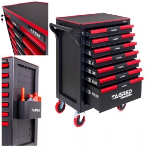 SZAFKA WARSZTATOWA WÓZEK NARZĘDZIOWY SERWISOWY PUSTY 7 SZUFLAD TA234