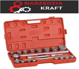 ZESTAW KLUCZY KLUCZE NASADOWE 21 EL. 3/4'' 6-KĄTNE KD304